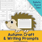 Hedgehog Autumn Craft Fall Bulletin Board Craftivity, Narr