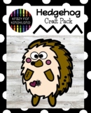Hedgehog Craft Pack for Hibernation / Winter Center, Morning Work