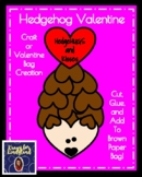 Hedgehog Craft for Valentine's Day Bags or Parent Gift