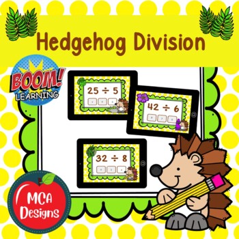 Preview of Hedgehog Division Facts Boom Cards