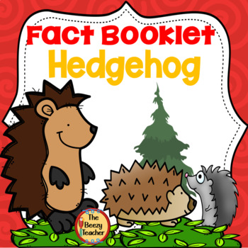 Preview of Hedgehog Fact Booklet | Nonfiction | Comprehension | Craft