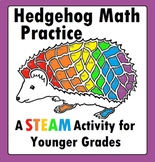 Hedgehog Hedgie's Math Addition STEAM STEM Worksheet for y