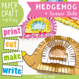 Hedgehog Scissor Skills Craft + Writing Paper