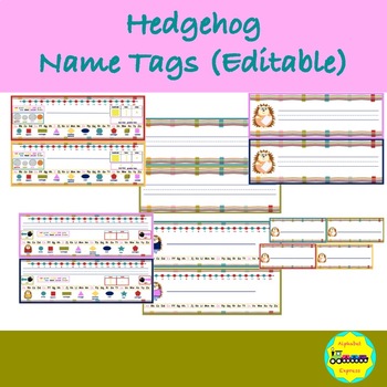 Hedgehog hexagon tag
