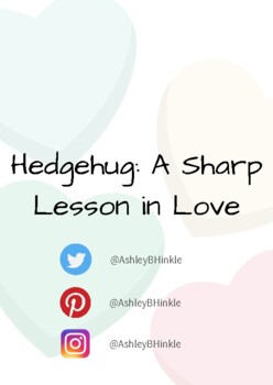 Preview of Hedgehug a Sharp Lesson in Love Story Unit