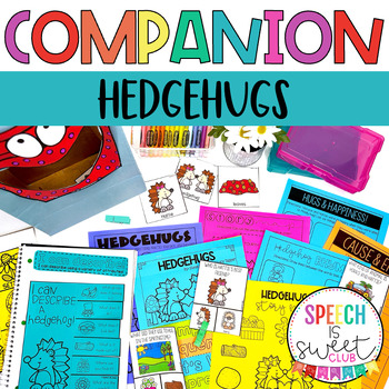 Preview of Hedgehugs | Speech Therapy Book Companion Activities | Valentine's Day