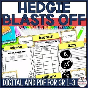 Preview of Hedgie Blasts Off by Jan Brett Read Aloud Activities Comprehension Lessons