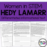 Hedy Lamarr - Women in STEM Differentiated Informational Text