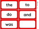 Heggerty Bridge to Reading 1st Grade Red Word Cards