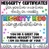 Heggerty Incentives - Heggerty Hero Certificates - Daily a