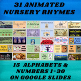 Heggerty NURSERY RHYMES and Alphabet  Animated Google Slides 