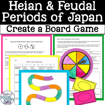Preview of Heian Golden Age and Feudal Periods of Japan Board Game Project
