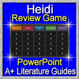 Heidi Game - Test Review Activity for the Novel by Johanna Spyri
