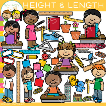 Preview of Height and Length Math Measurement Clip Art