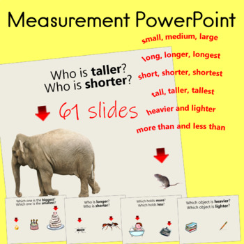 Preview of Height and Length Measurement PowerPoint