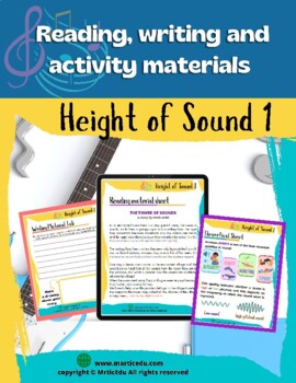 Preview of Height of Sound (Reading, writing and activity materials)