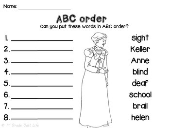 Helen Keller by 1st Grade Salt Life | Teachers Pay Teachers