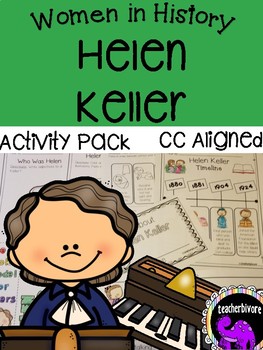 Preview of Helen Keller Activity Pack