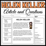 Helen Keller Article And Question | Women’s history Month 