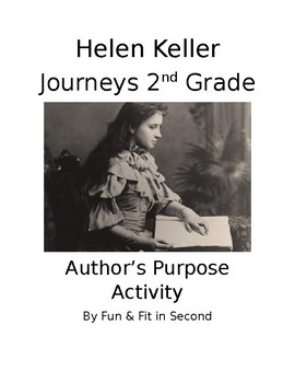 Preview of Helen Keller Author's Purpose Activity