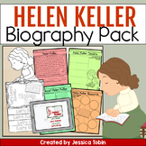 Helen Keller Activities Biography Set - Women's History Mo