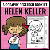 Helen Keller Biography Research Booklet
