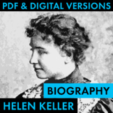 Helen Keller Biography Research Organizer, Helen Keller Bi