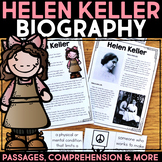 Helen Keller Biography Research, Reading Passage, Template