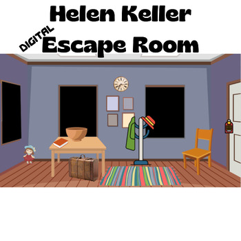 Preview of Helen Keller Digital Escape Room