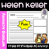 FREE Helen Keller Fact Writing Worksheet