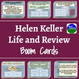 Helen Keller Life and Review Boom Cards