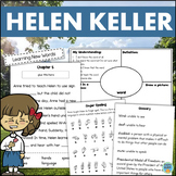 Helen Keller Nonfiction Reading Comprehension Main Idea Te