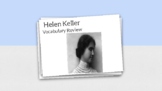 Helen Keller Vocabulary Flashcards