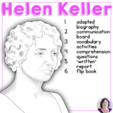 Helen Keller Women in History Month Adapted Biography Lang