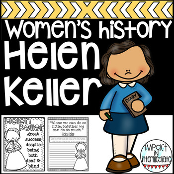 Preview of Helen Keller Women's History Activities