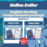 Hellen Keller - English Biography Activity Bundle - Women'