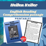 Hellen Keller - English Biography Activity Printable - Wom