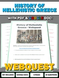 Hellenistic Period in Ancient Greece - Webquest with Key (