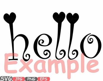 Download Hello 2017 Heart Happy New Year Svg Clipart Winter Quotes Word Art Holiday 454s