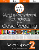 Short Text for Teaching Text Structure {Vol.2}: Informatio
