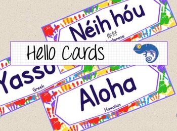 Preview of Hello Word Cards