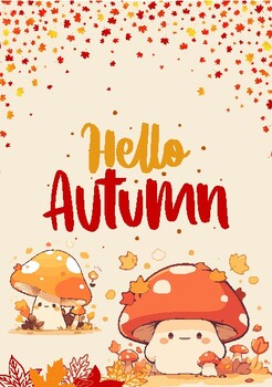 Preview of Hello Autumn Daily Planner, Halloween
