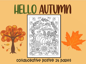 Preview of Hello Autumn collaborative poster 25 pages