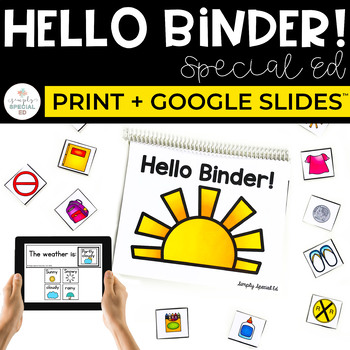 Preview of Morning Work Binder for Special Education + Google Slides™