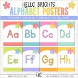 Alphabet Posters with Graphics | Hello Brights Classroom Decor
