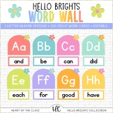 Word Wall Letters and Editable Word Cards | Hello Brights 