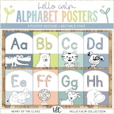Alphabet Posters with Graphics | Hello Calm Classroom Decor