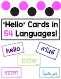 Hello Cards in 54 Languages