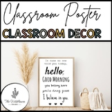 Hello Classroom Poster