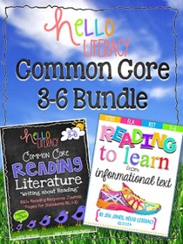 Preview of Hello Common Core Reading BUNDLE: RL & RIT Packs {3-6}